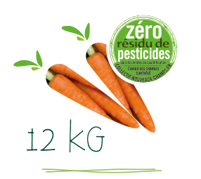 Picto carottes zéro résidu de pesticides 12 kg