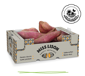 Colis carton de patates douces Miss Lison Haute valeur environnementale