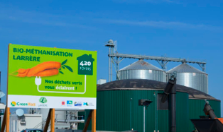 Photo d’une station de biométhanisation des fermes Larrère