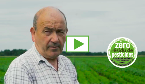 Vignette extraite de la vidéo en ligne du témoignage de José Larrère sur la production de carottes Zéro Résidu de Pesticides